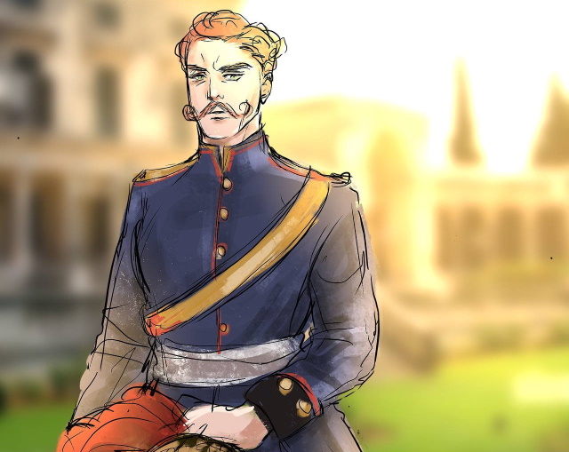 Friedrich im Sonnenuntergang